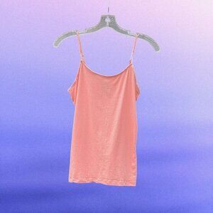 Vintage Wet Seal Spaghetti Strap Peachy Coral Tank Top XL 90s Y2K